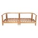 preview thumbnail 10 of 17, Christopher Knight Home - Outdoor Acacia Wood 3-Seater Sofa with Cushions