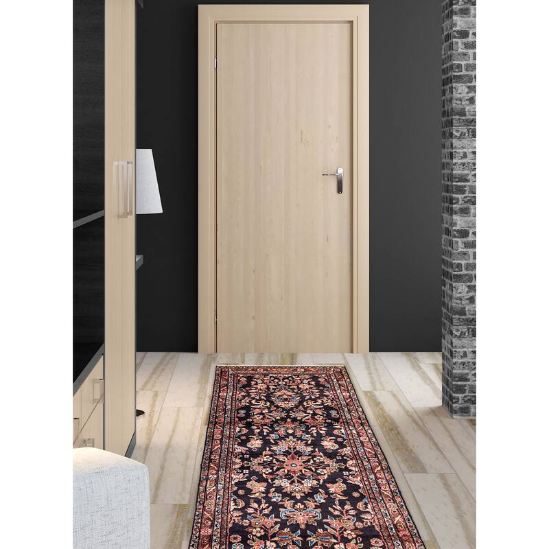 ECARPETGALLERY Hand-knotted Andelz Dark Navy Wool Rug - 3'0 x 8'7