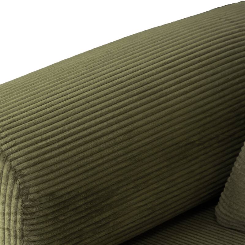 247 Shop At Home Sorai Modern Chenille Foam Modular Sofa with Pillows