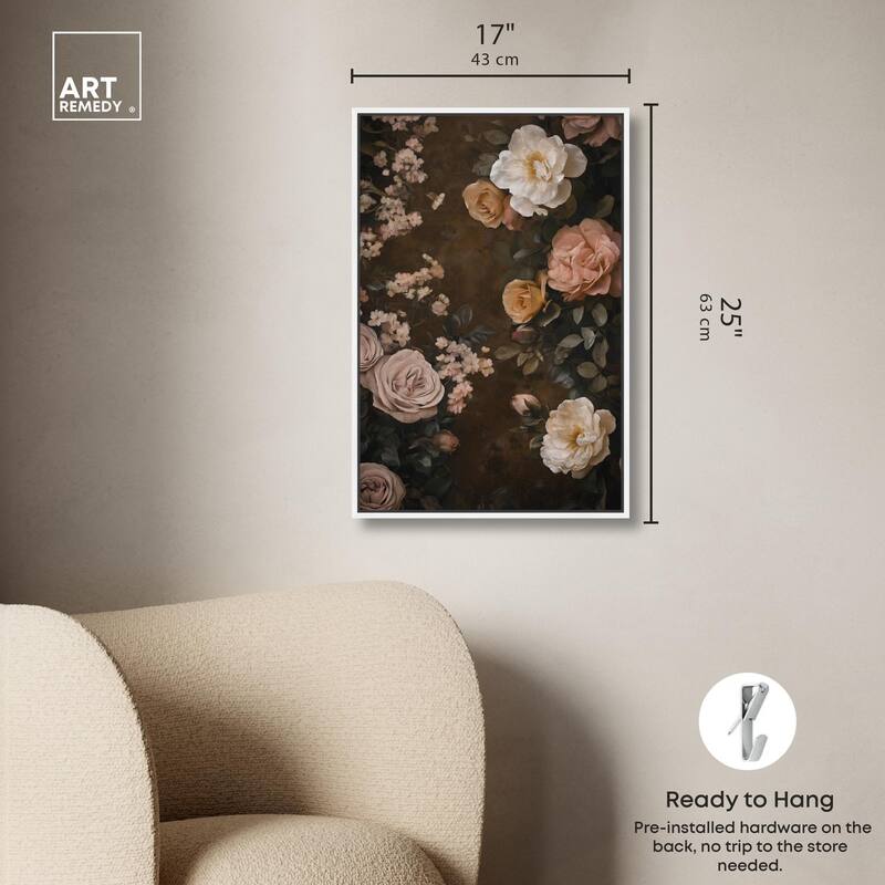 Faded Florals Fable II Canvas by Art Remedy