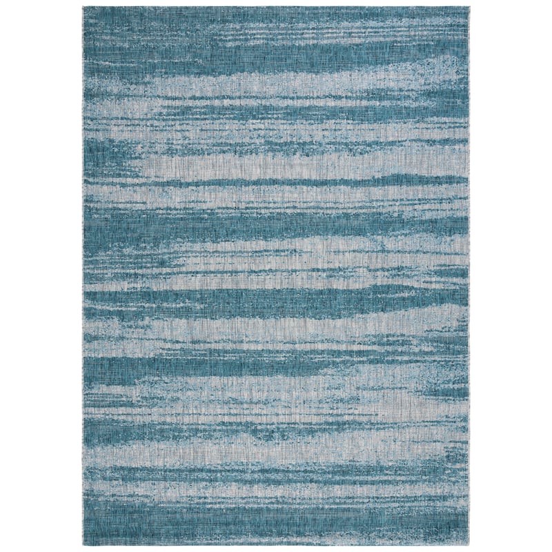 SAFAVIEH Courtyard Huner Casual Waterproof Patio Backyard Rug