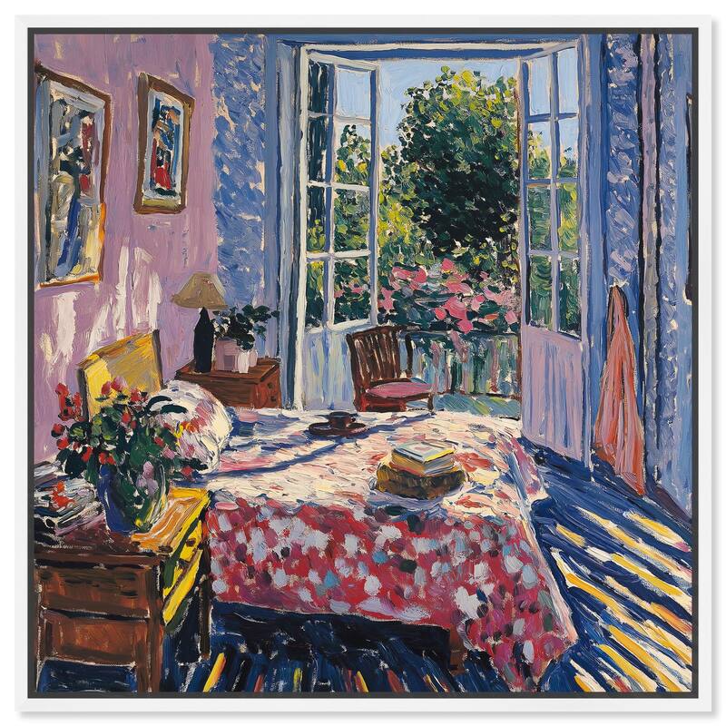 Sunbeam Study Canvas by Art Remedy - White - 24" x 24"