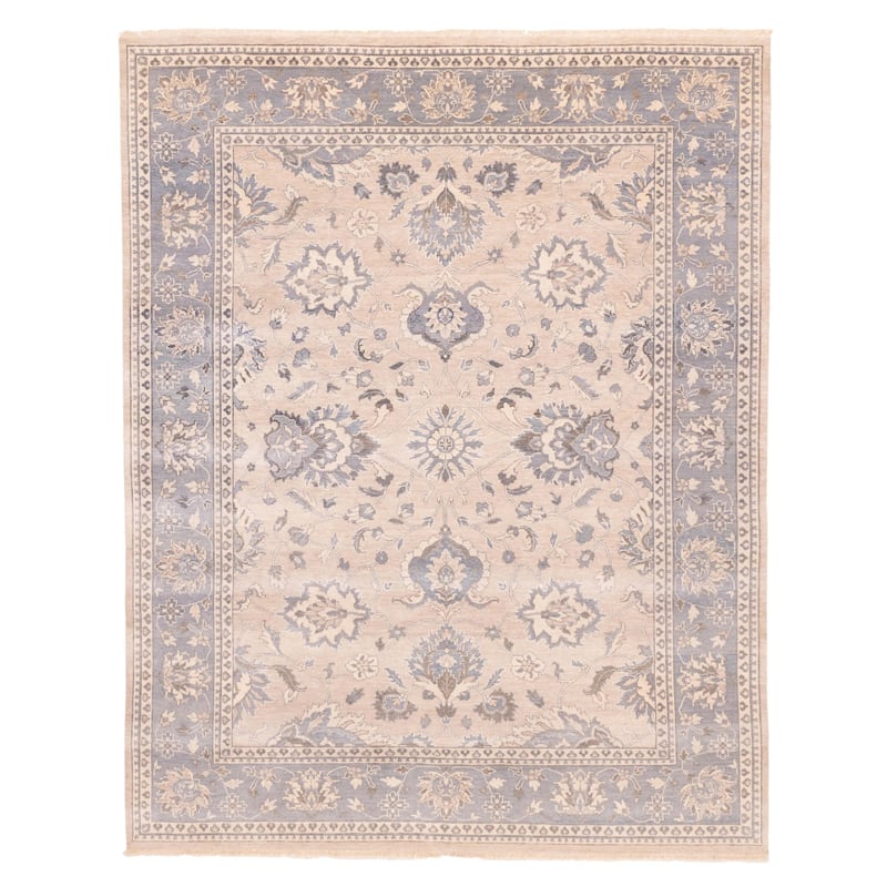ECARPETGALLERY Hand-knotted Jamshidpour Taupe Wool Rug - 7'11 x 9'10