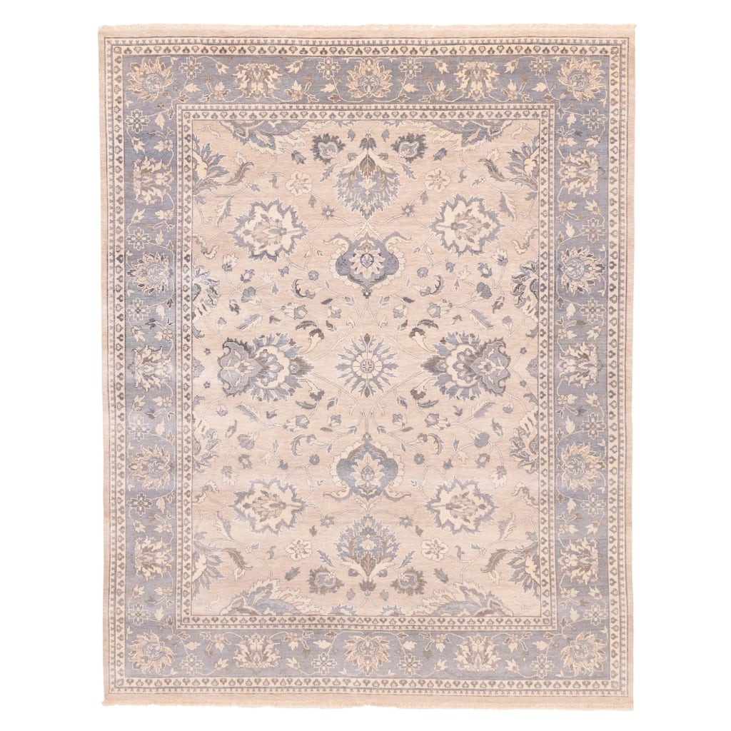 ECARPETGALLERY Hand-knotted Jamshidpour Taupe Wool Rug - 7'11 x 9'10