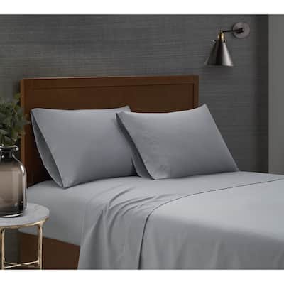 London Fog Garment Wash Solid Sheet Set