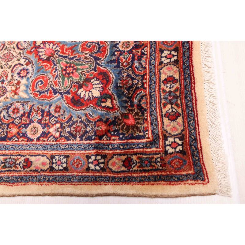 ECARPETGALLERY Hand-knotted Kayseri Cream Wool Rug - 3'5 x 10'5