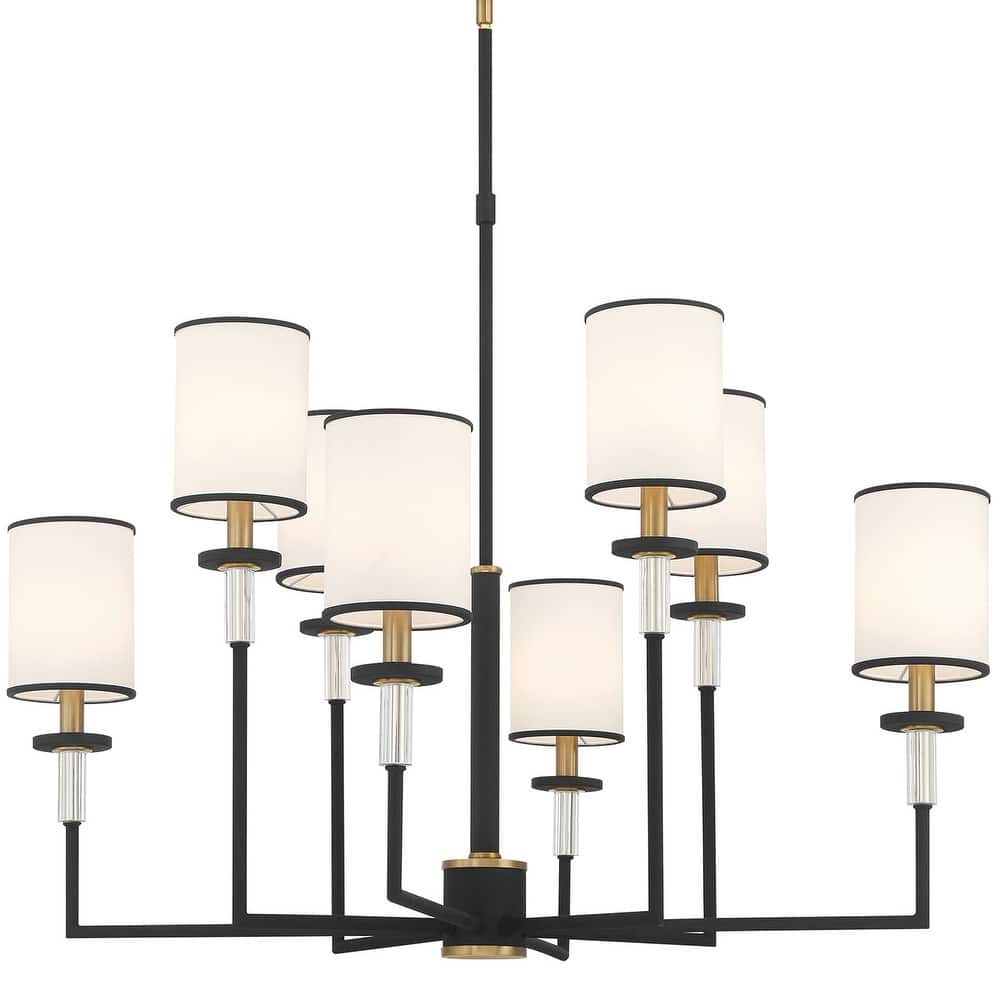 Crystorama Lighting Group HAT-478 Hatfield 8 Light 33" Wide Crystal