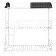 preview thumbnail 26 of 25, Metal Twin Over Twin Bunk Bed with Roof