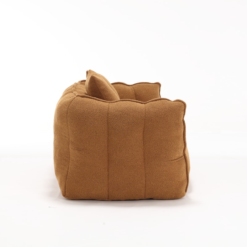 Soft beanbag chair with high resilience foam core for two people