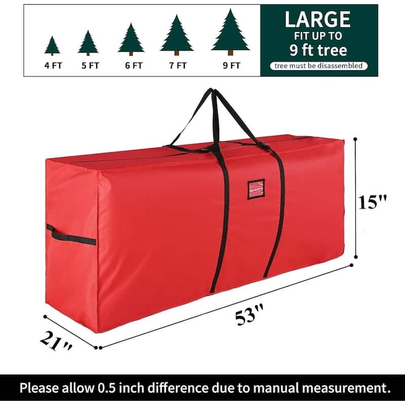 Christmas Tree Storage Bag - Convenient Container for Festive Season - 53"x 21"x 15"