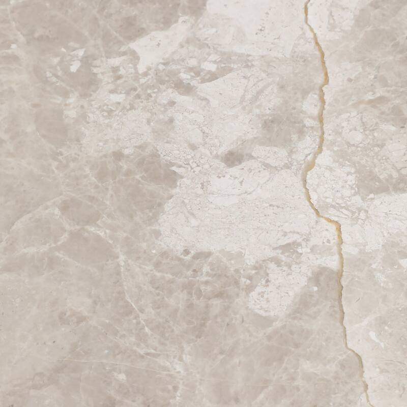 Stone Marble Modern Accent Table for Home and Office Use - 24" Brown - 20.5" x 15" x 24"