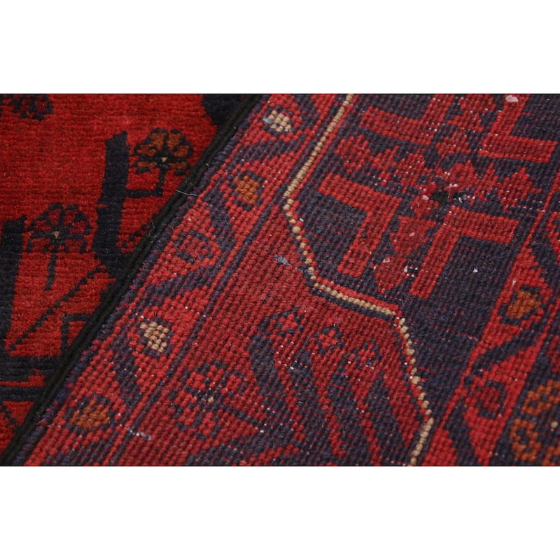Tribal Biljik Khal Mohammadi Kenia Red/Blue Runner - 2'11'' x 9'2''