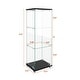 preview thumbnail 20 of 165, Glass Display Cabinet with Doors & Locks, Acrylic Shelves, Floor Standing Storage Showcase for Home or Office