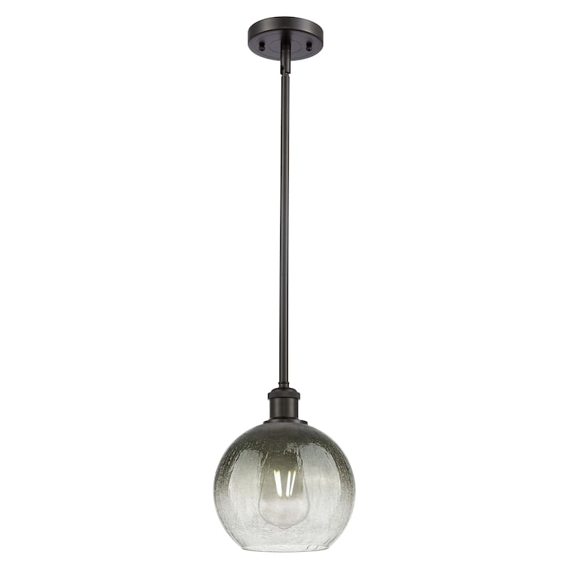 Innovations Lighting Endless Possibilities Ballston - Brookhaven Globe - 1 Light 8" Stem Hung Mini Pendant - Slate/Oil Rubbed Bronze