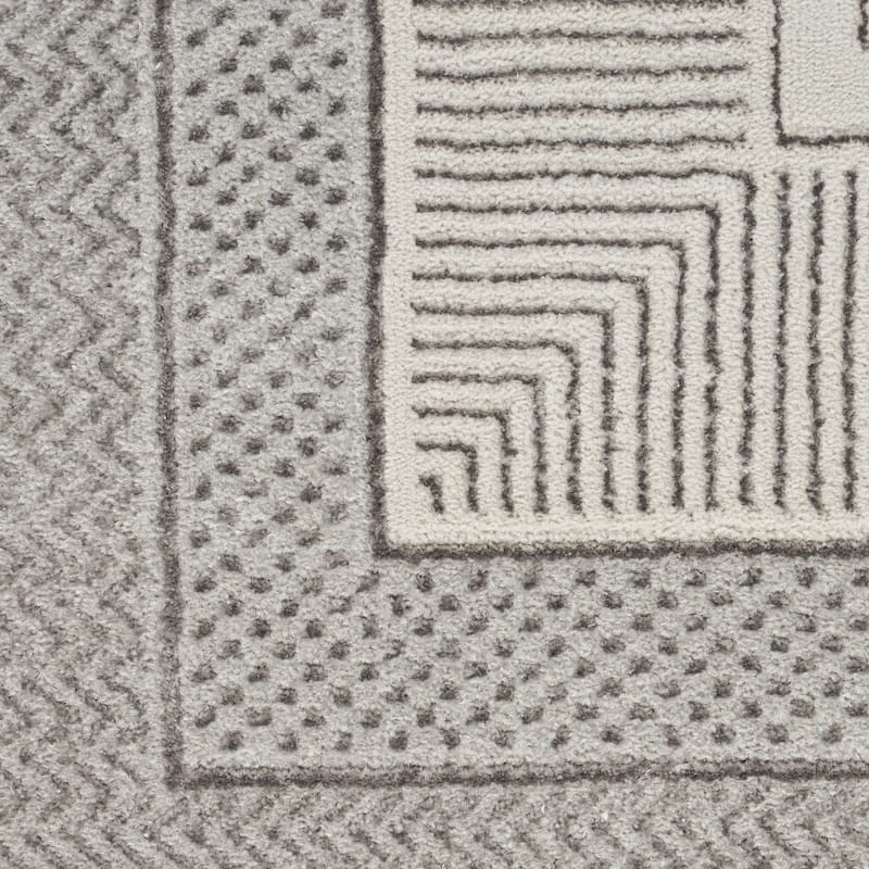 Fafup Power Loomed Geometric Modern Non Skid Stain Resistant Area Rug By HomeRoots - 71' X '47' X '0.39