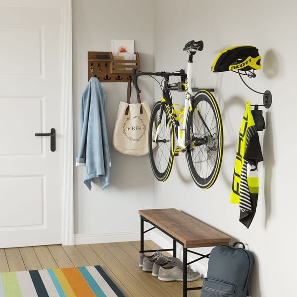 bike wall mount with helmet storage DeltaWall Dock it holds 4 bikes Motorcycle Helmet Wall Mount Rack