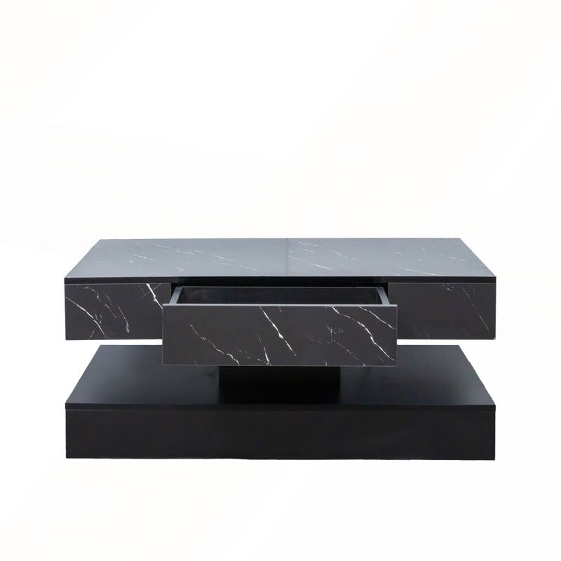 16.93IN High LED Coffee Table with Storage