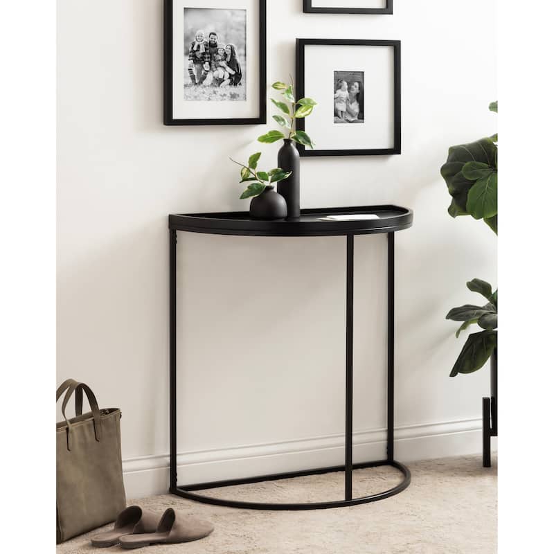 Kate and Laurel Dorrah Half-Circle Console Table