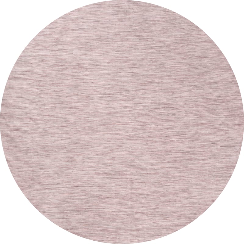 JONATHAN Y Bo Modern Flatweave Solid Area Rug - 6' Round - Pink