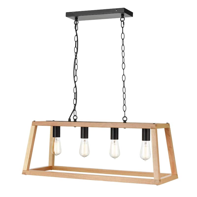 Light Society Bristol Wood Pendant Lamp - Natural