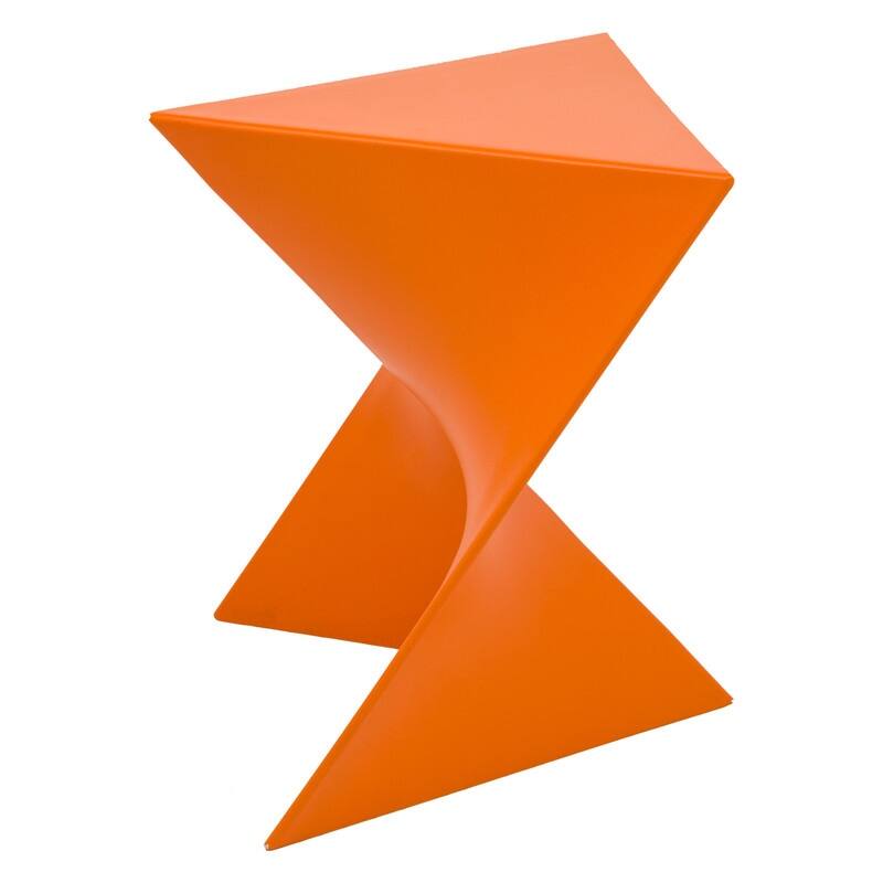 Randolph Modern Indoor Lightweight Side Table with Triangular Curved Design Accent End Table for Home Living Room or Bedroom