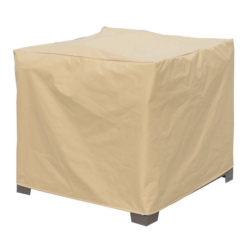 Fabric Dust Cover for Outdoor Chairs, Medium, Light Brown