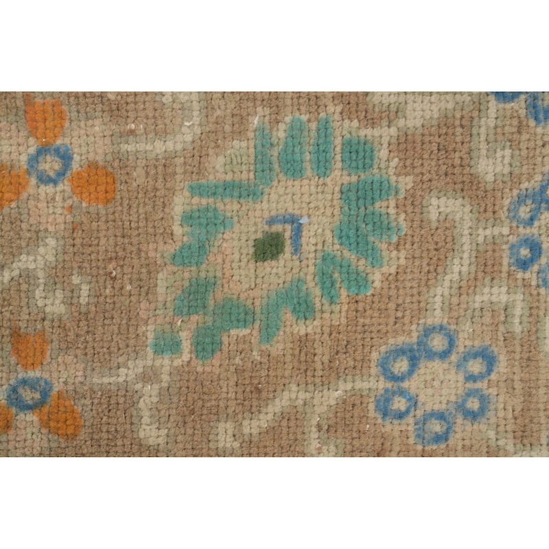 Hand Knotted Oriental 100% Wool Carpet Traditional Floral Peach Tabriz Area Rug - 12' 6'' X 9' 6''