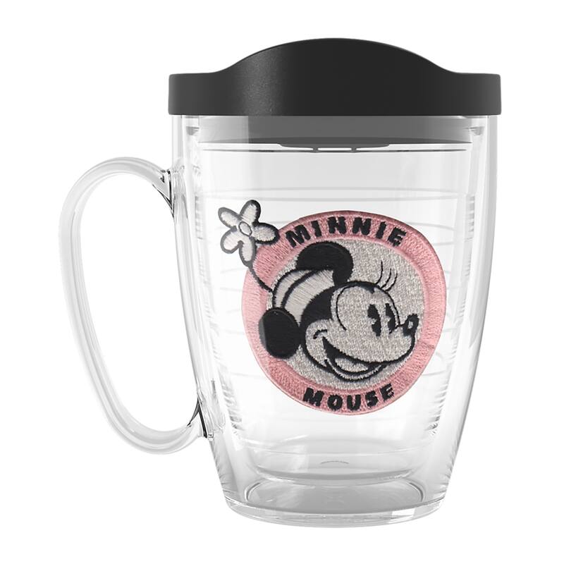 Tervis Disney Minnie Mouse Badge Made in USA Double Walled Insulated Travel Tumbler, Classic - 16oz Mug - 16oz Mug