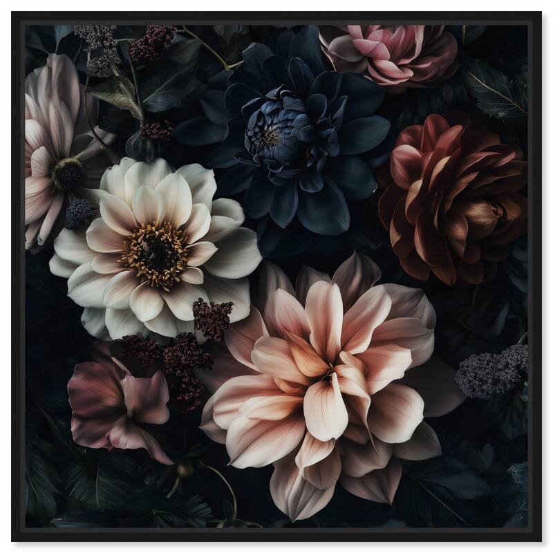 Dusty Dreams Canvas by Art Remedy - Black - 30" x 30"