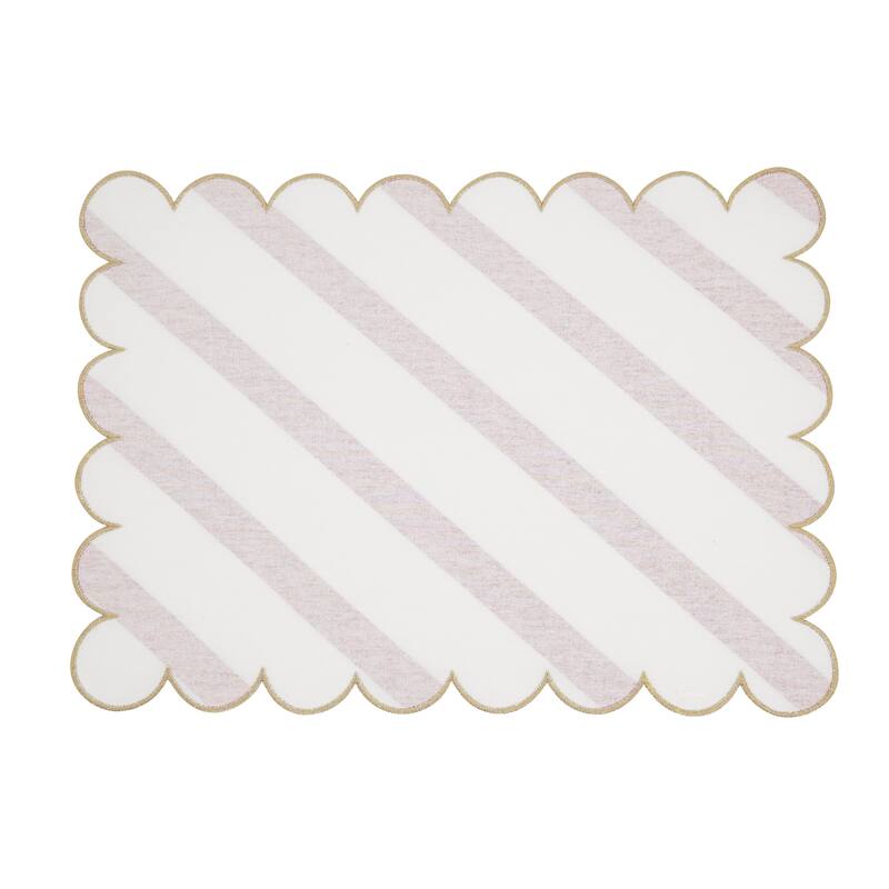 Eco Scallop Border Placemat (Set of 4) - 14"x20"