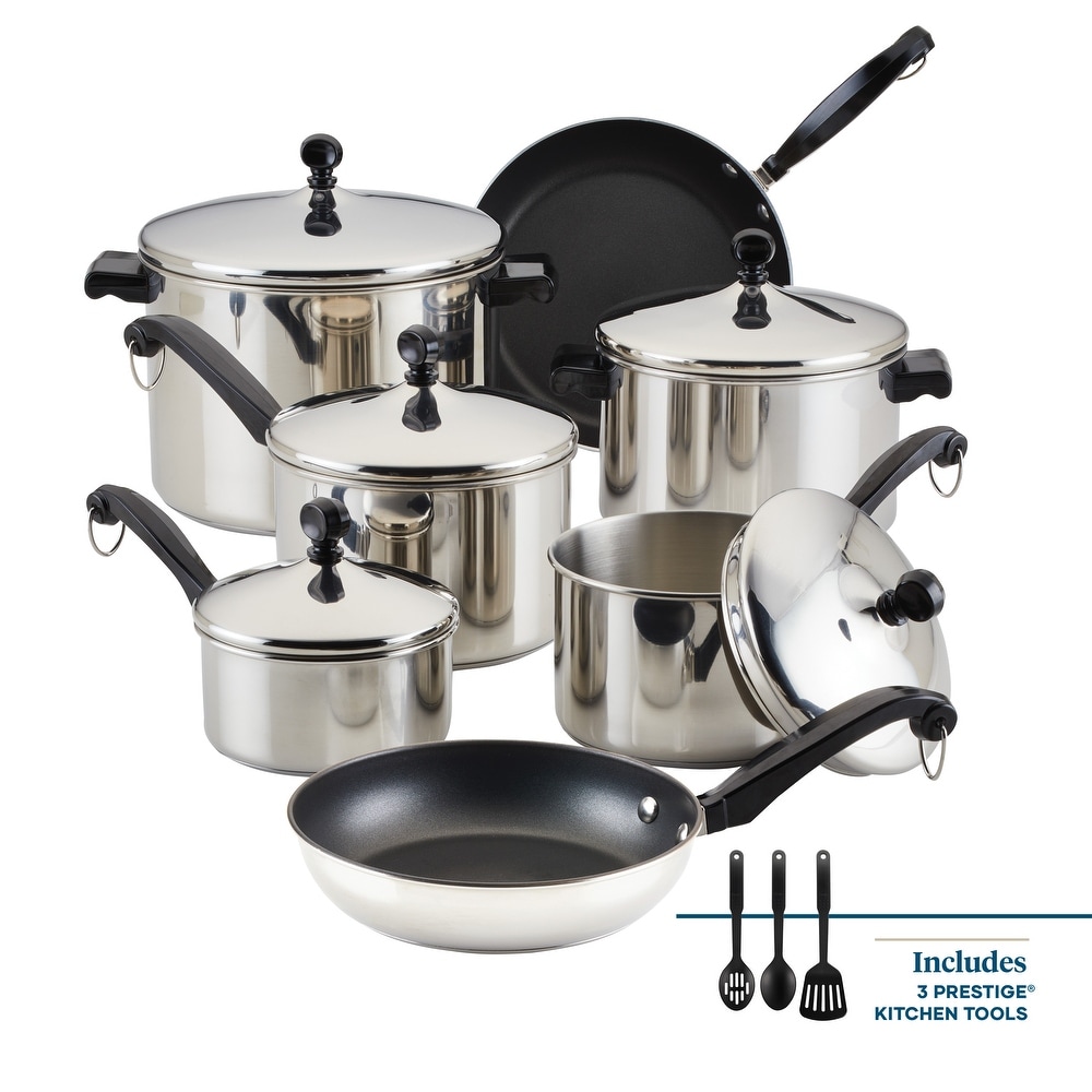  KJNS Nonstick Kitchen Cookware Pots & Pans Set - 15