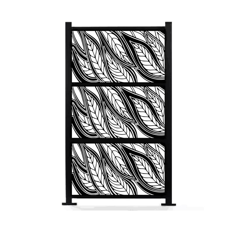 HighlanderHome Freestanding Modular Metal Privacy Screen, 4FtX 6Ft