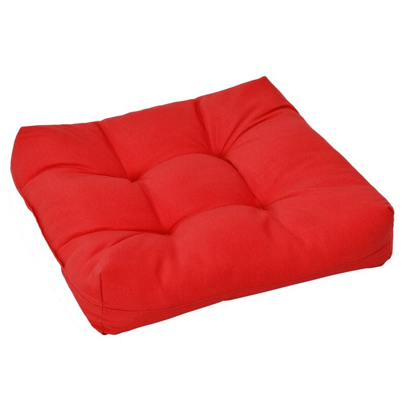 Gymax Set of 2 Square Seat Chair Cushion Pad Waterproof Indoor Outdoor - See details