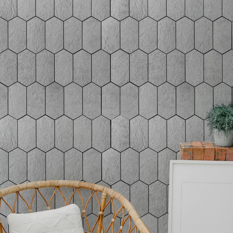 Art3d 10-Sheet Hexagon Tile Peel and Stick Backsplash,12.5X12in