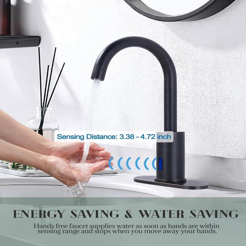 WOWOW Touchless Single Hole Bathroom Faucet