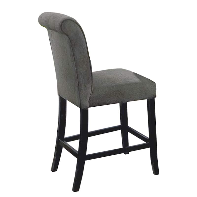 Set of 2 Padded Chenille Dining Chairs