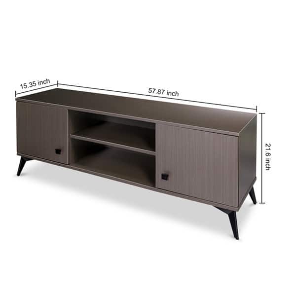 Mid-Century Modern TV Stand with Cabinet for up to 58 inch - Bed Bath ...