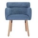 preview thumbnail 25 of 23, Modern Upholstered Solid Wood Dining Chair With Arms (Set of 2)