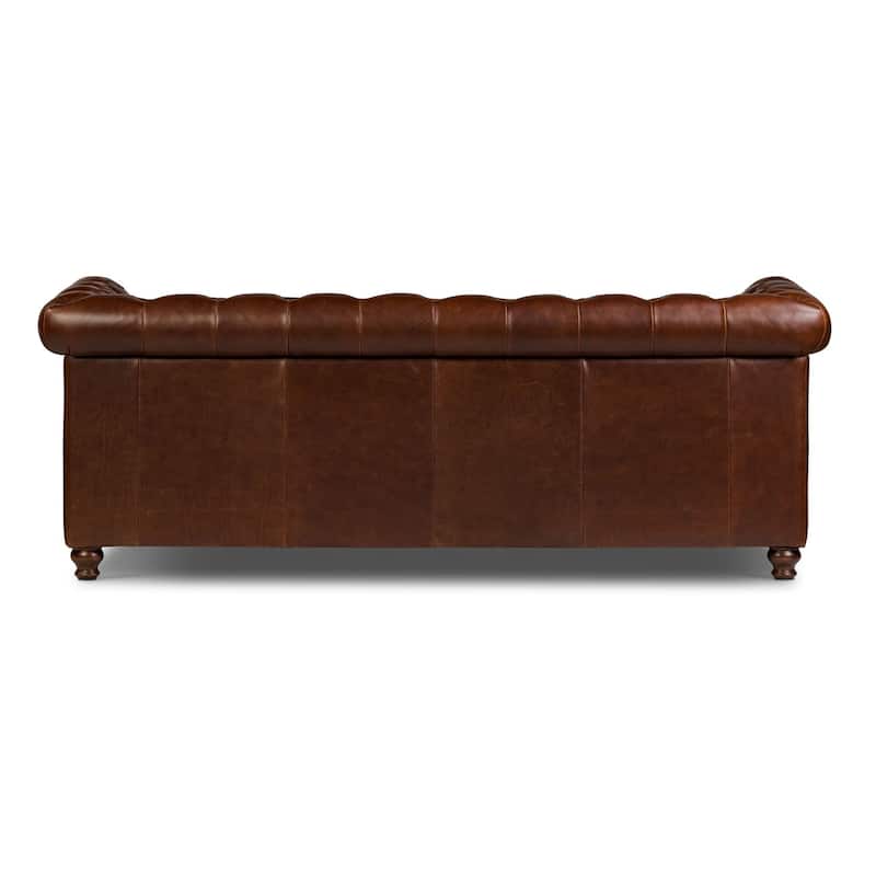 Poly & Bark Lyon 87" Sofa - Full Grain Genuine Italian Leather