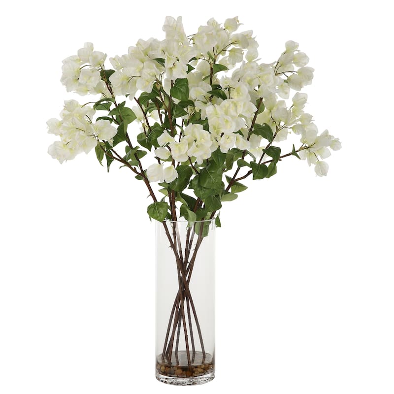 Uttermost Antiparos Bougainvillea Centerpiece - 24"W x 34.75"H x 24"D