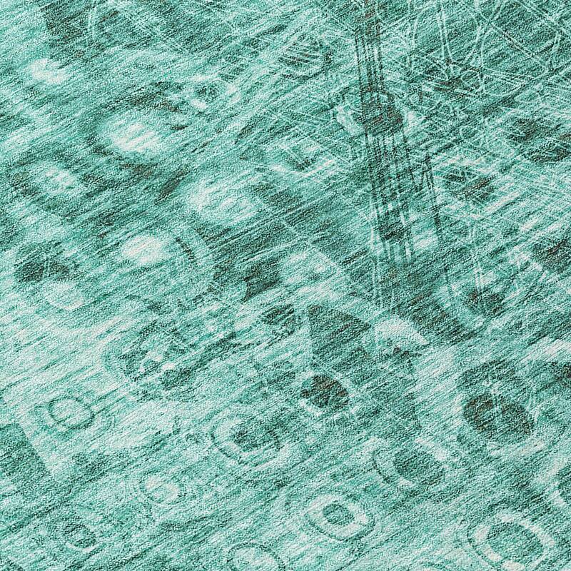 Machine Washable Indoor/ Outdoor Chantille Abstract Modern Rug