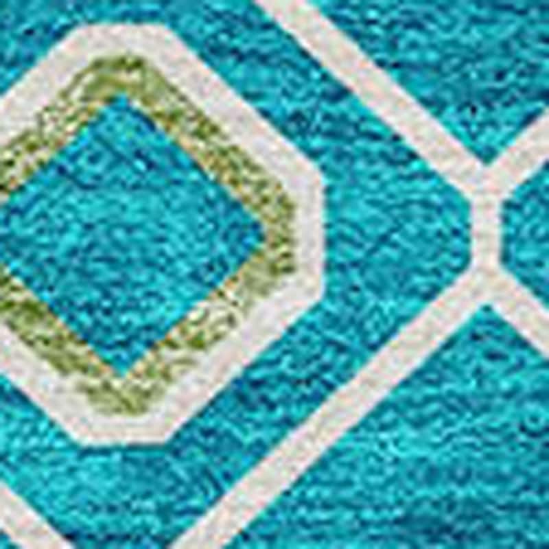 HomeRoots Geometric Modern Rectangle Outdoor Rug