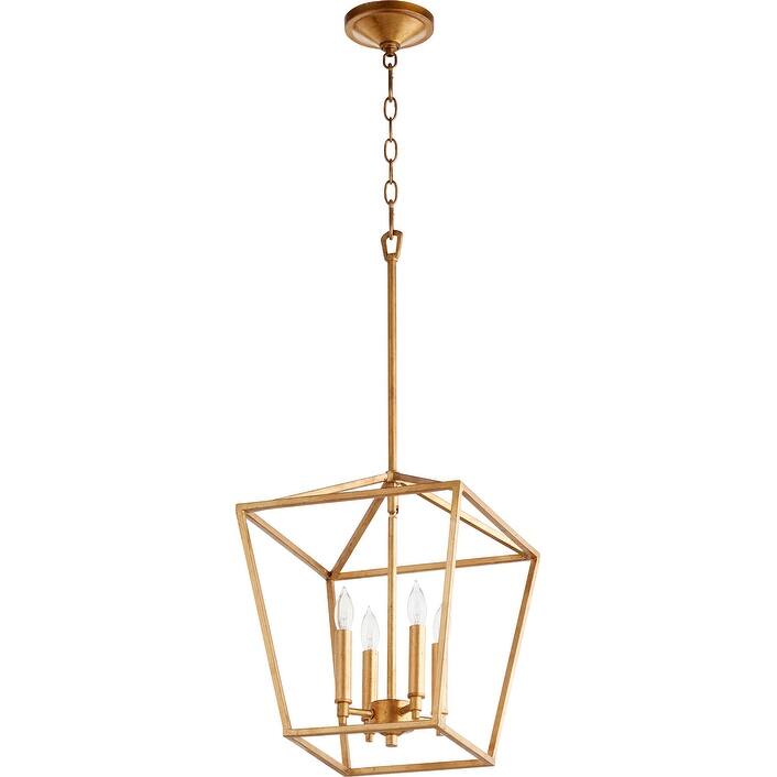 Quorum International Gabriel 4 Light 13" Wide Pendant - Gold Leaf