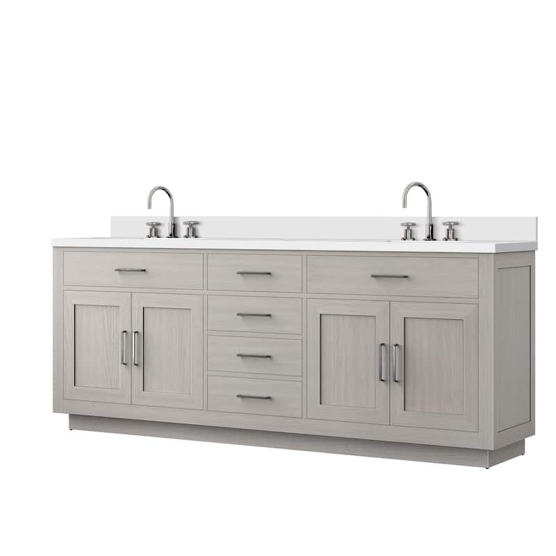 Abbey Bath Vanity with Quartz Top, Sink and Faucet