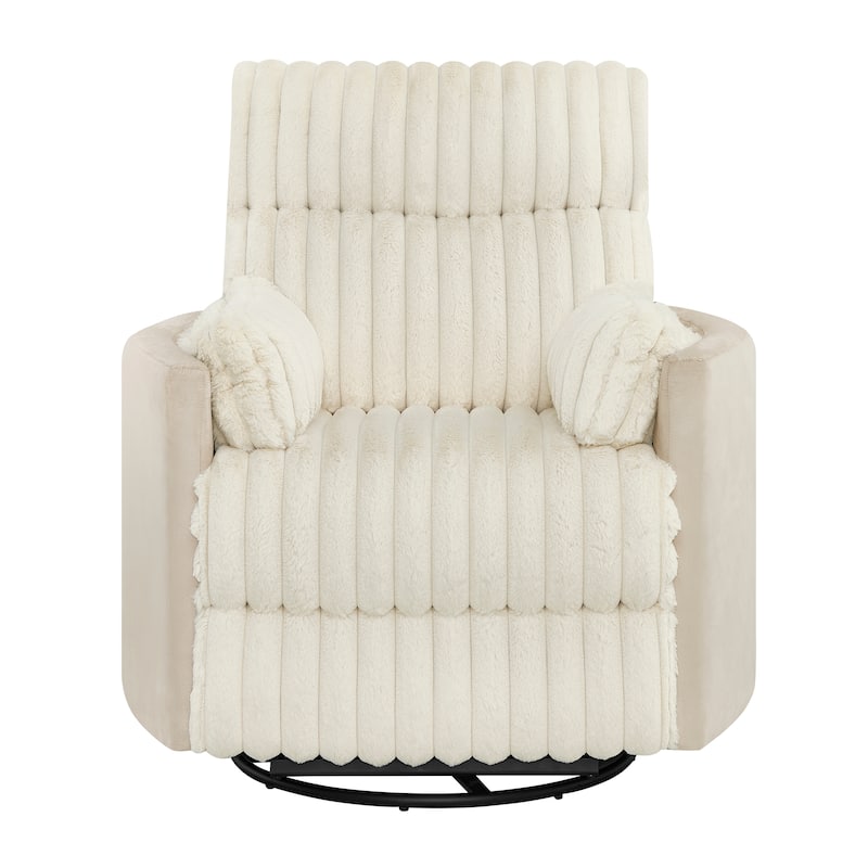 Wide Wale Corduroy Upholstery Manual Recliner