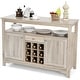 preview thumbnail 23 of 22, Transitional Buffet Server Sideboard with Wine Storage - 45.5" x 16" x 31.5" (L x W x H)