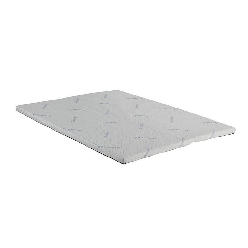 Elf 2 Inch Quilted Full Size Mattress Topper for Bed, Soft Memory Foam - White - White - 2 Inch