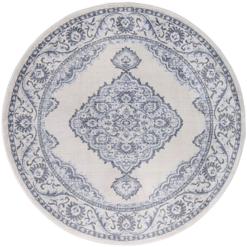Carrington Shabby Chic Medallion Indoor Area Rug
