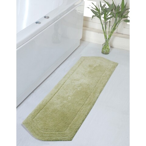 Home Weavers Waterford Collection Absorbent Cotton Machine Washable and Dry Runner Rug