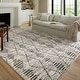 preview thumbnail 15 of 53, Alexander Home Monroe Geometric Moroccan Area Rug 2'-3" x 3'-10" - Charcoal / Dove